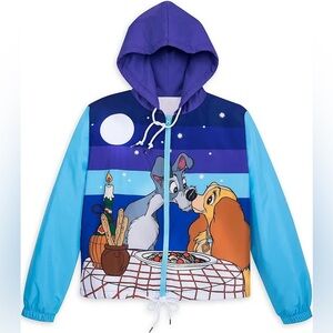 NWOT Disney Lady and the Tramp Windbreaker Jacket